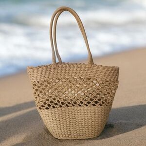 Straw Beach Tote Large